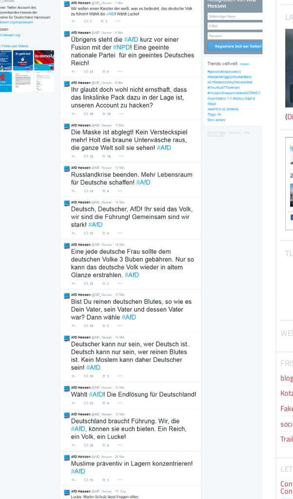 AfD Hessen und Twitter - was war denn bitte schön da los