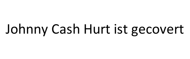 Johnny Cash Hurt