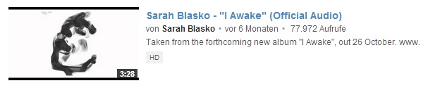 Sarah Blasko i awake