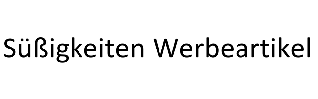 Süßigkeiten Werbeartikel