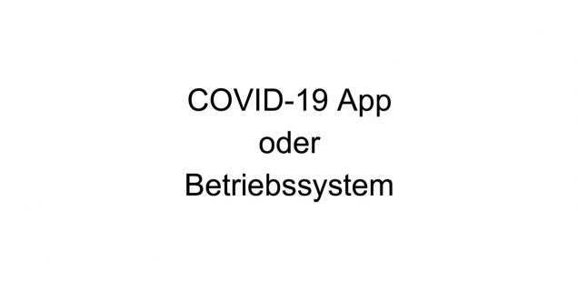COVID-19 App – Apple, Google & Co. rettet uns