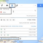 Fernbus Routen auf Google Maps